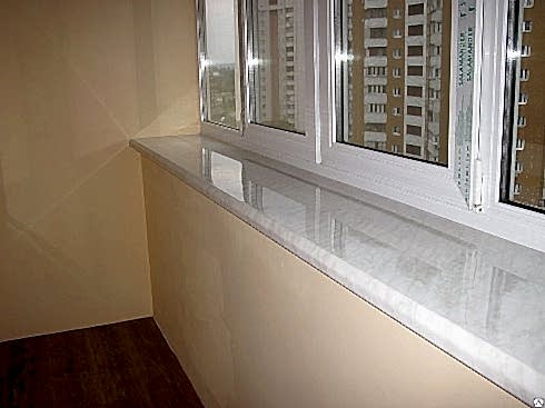 Подоконник из ПВХ белый  300*3000